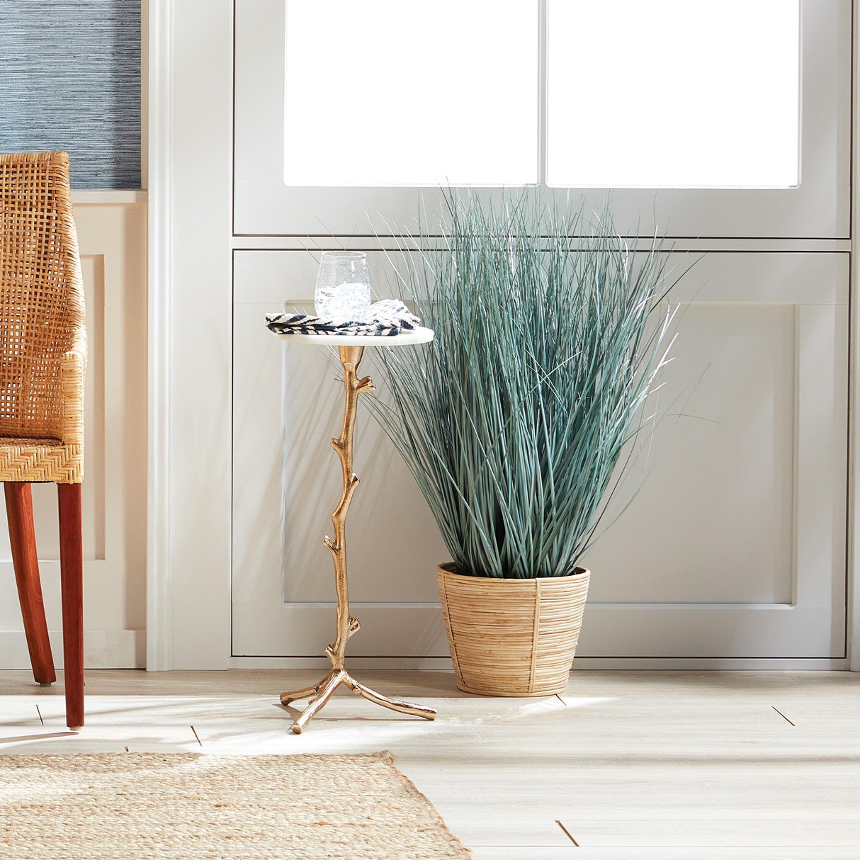 Napa White Marble/Gold VARINA ACCENT TABLE