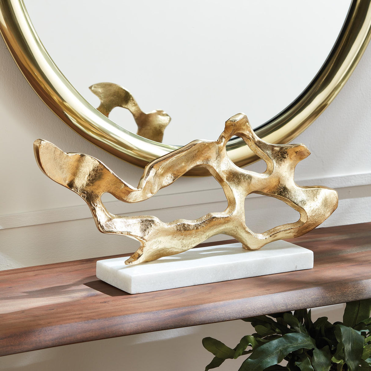 Napa Gold/White Marble COHEN SCULPTURE
