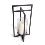 Napa Black/Hammered Glass EXTON LANTERN SMALL