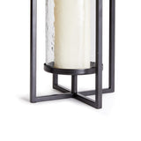 Napa Black/Hammered Glass EXTON LANTERN LARGE