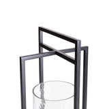 Napa Black/Hammered Glass EXTON LANTERN LARGE