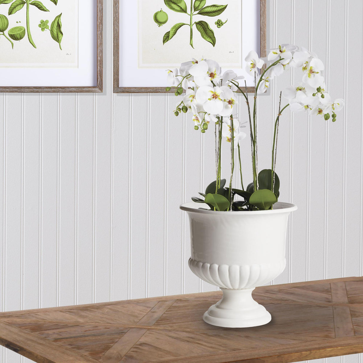 Napa Classic White MIRABELLE DECORATIVE PEDESTAL BOWL LARGE