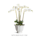 Napa Classic White MIRABELLE FLUTED CACHEPOT LARGE