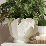 Napa Classic White MIRABELLE FLUTED CACHEPOT LARGE