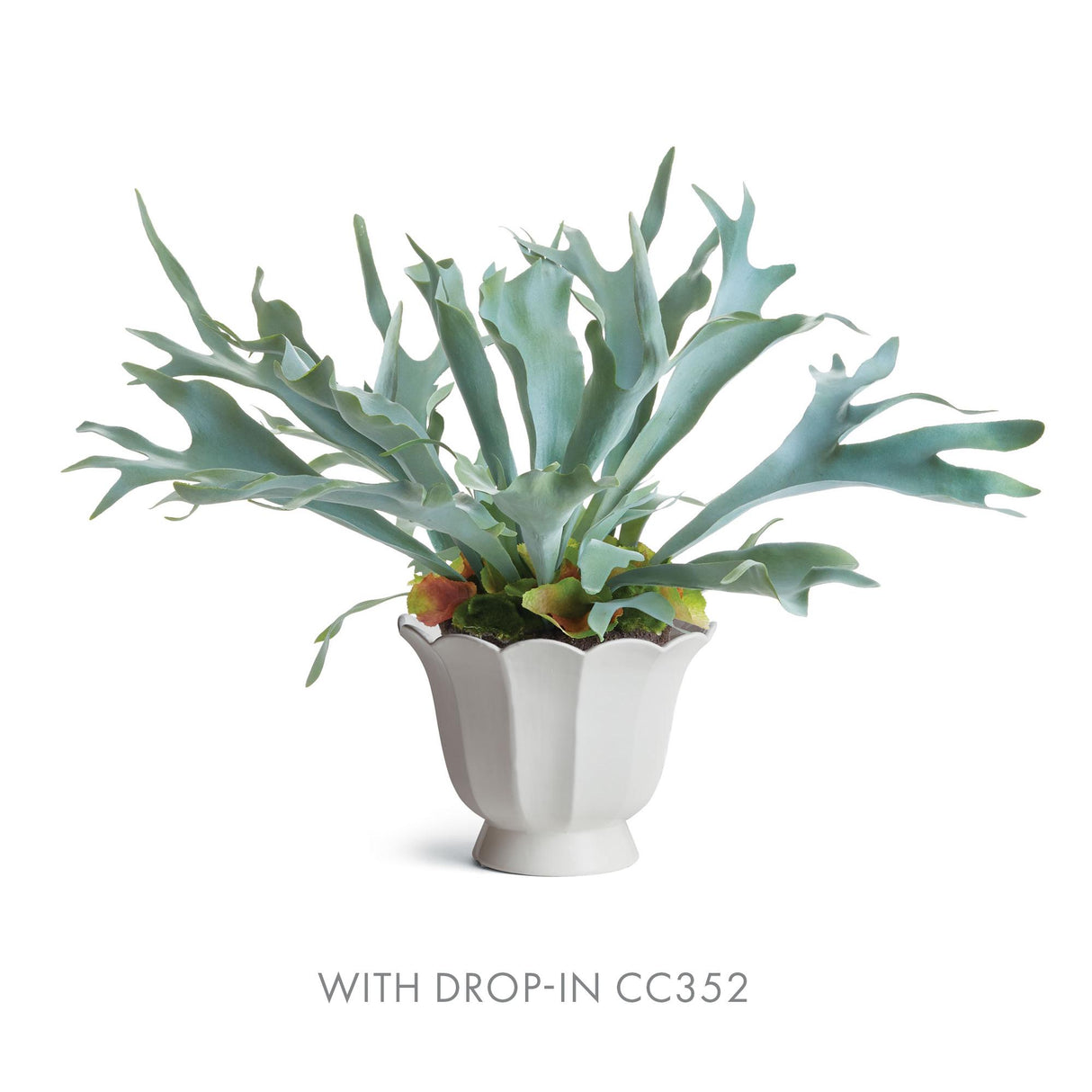 Napa Classic White MIRABELLE FLUTED CACHEPOT LARGE
