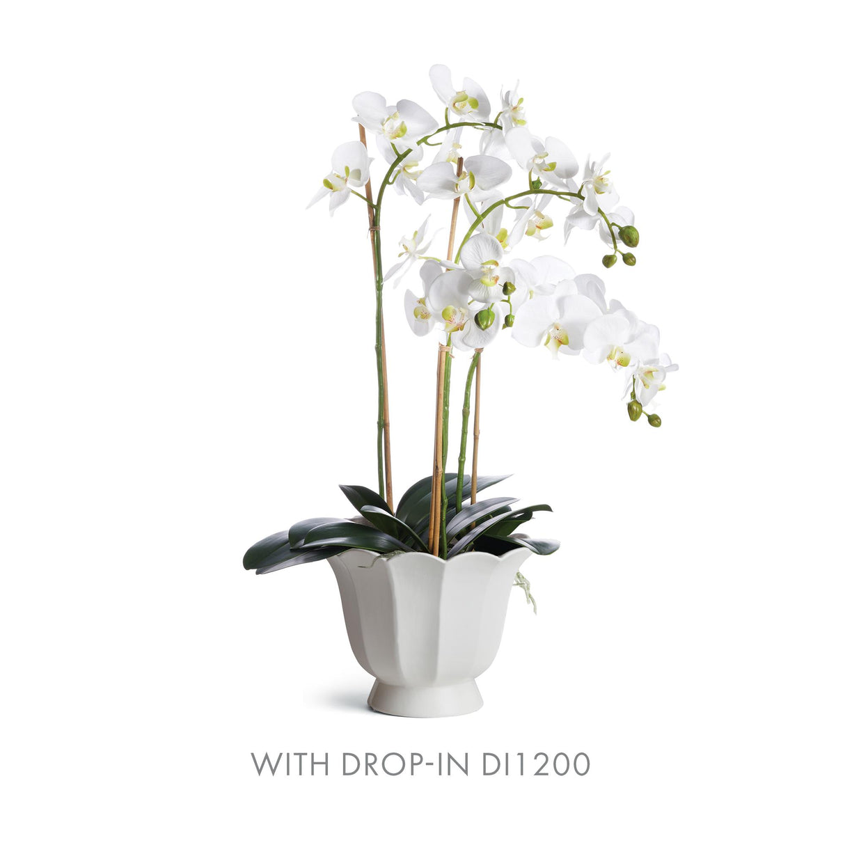 Napa Classic White MIRABELLE FLUTED CACHEPOT LARGE