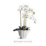 Napa Classic White MIRABELLE FLUTED CACHEPOT LARGE