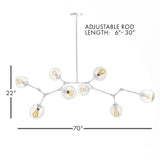 Napa White DANIELLA GLOBE CHANDELIER