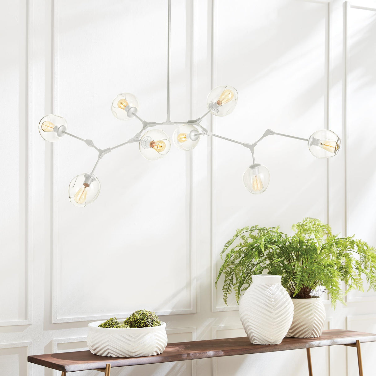 Napa White DANIELLA GLOBE CHANDELIER