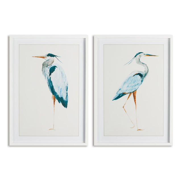 Napa  BLUE HERON PRINTS, SET OF 2