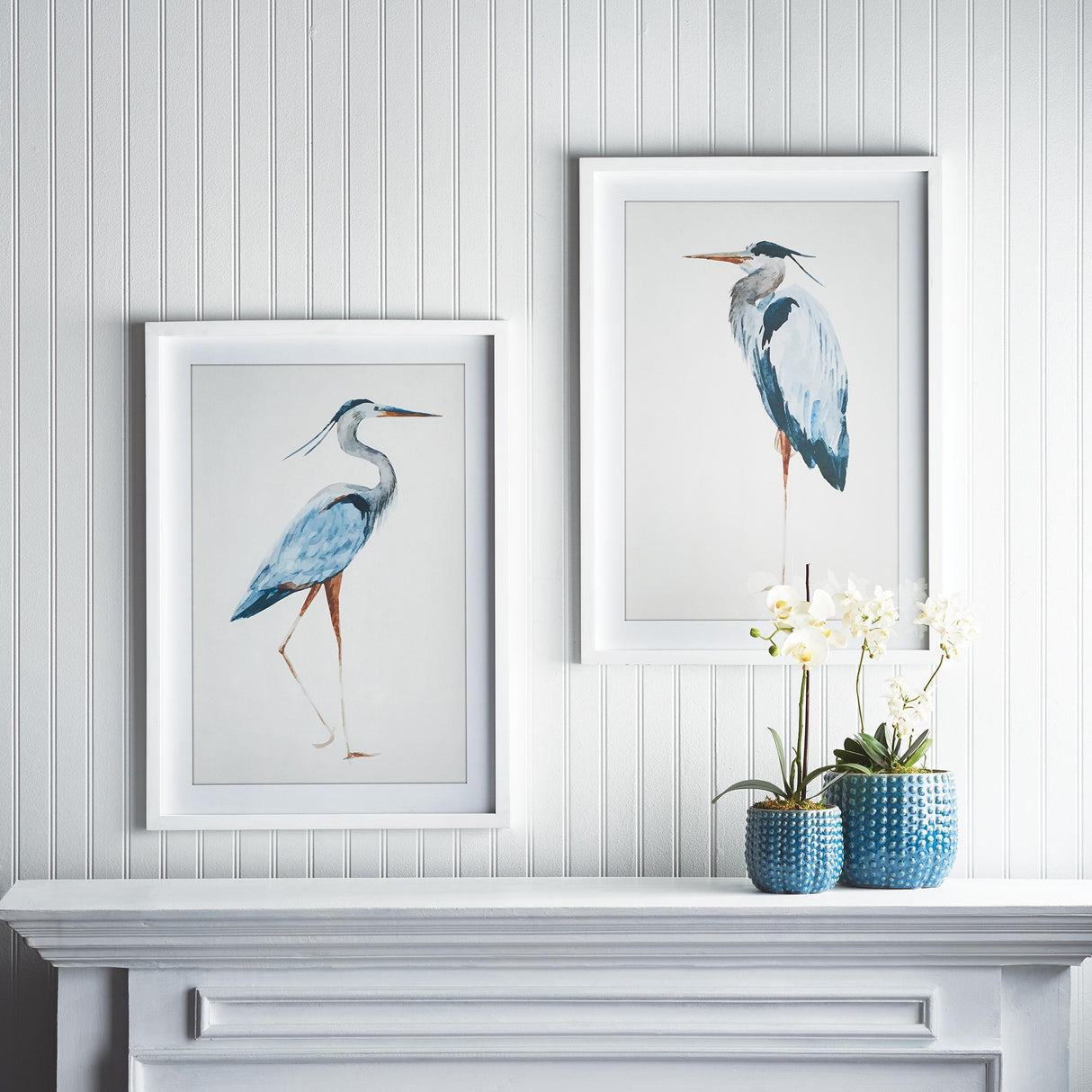 Napa #NAME? BLUE HERON PRINTS, SET OF 2