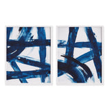 Napa  INDIGO ABSTRACTS, SET OF 2