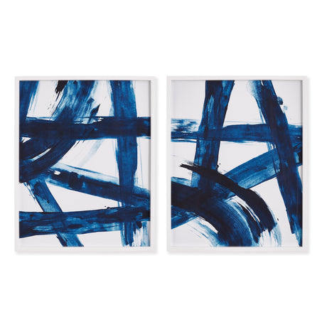 Napa  INDIGO ABSTRACTS, SET OF 2