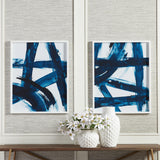 Napa  INDIGO ABSTRACTS, SET OF 2