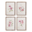 Napa  PINK CLEMATIS PRINTS, SET OF 4