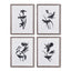 Napa  BIRD SILHOUETTE PRINTS, SET OF 4