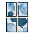 Napa  ABSTRACT ECLIPTIC PRINTS, SET OF 4