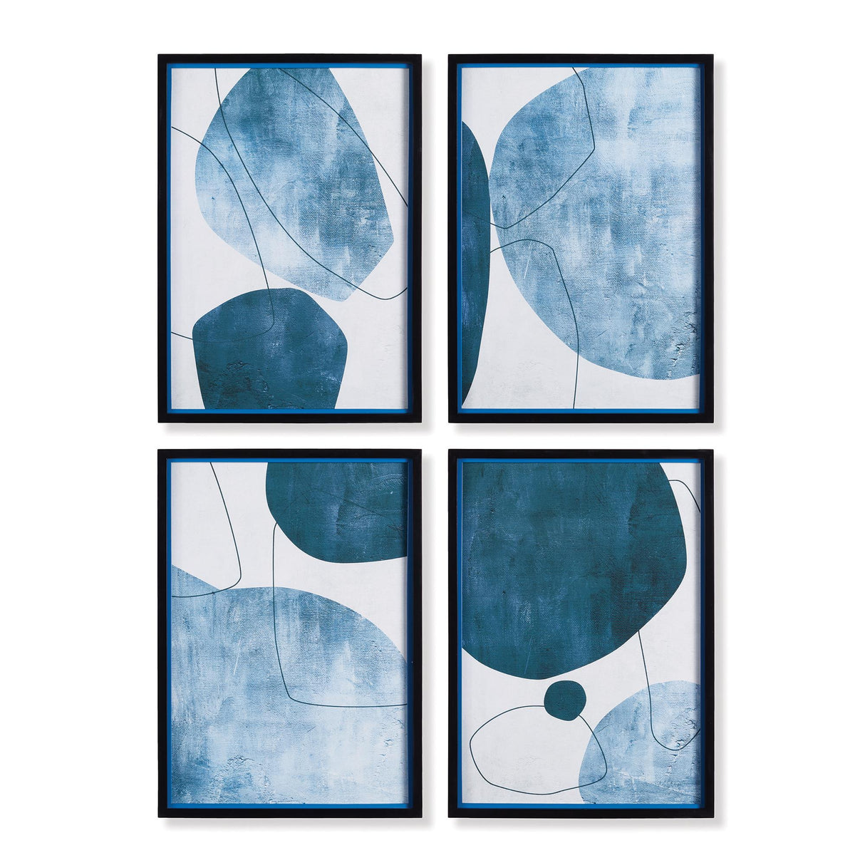 Napa  ABSTRACT ECLIPTIC PRINTS, SET OF 4