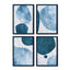 Napa  ABSTRACT ECLIPTIC PRINTS, SET OF 4