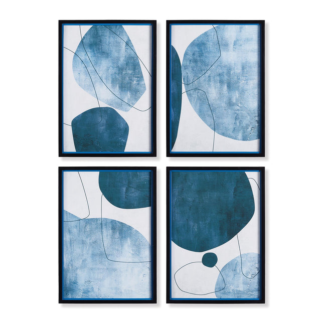 Napa  ABSTRACT ECLIPTIC PRINTS, SET OF 4
