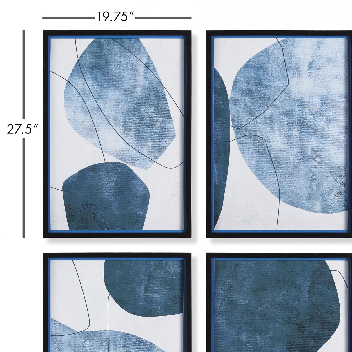 Napa  ABSTRACT ECLIPTIC PRINTS, SET OF 4