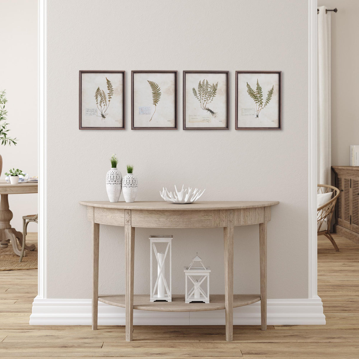 Napa Metal Frames PETITE FROND PRINTS, SET OF 4