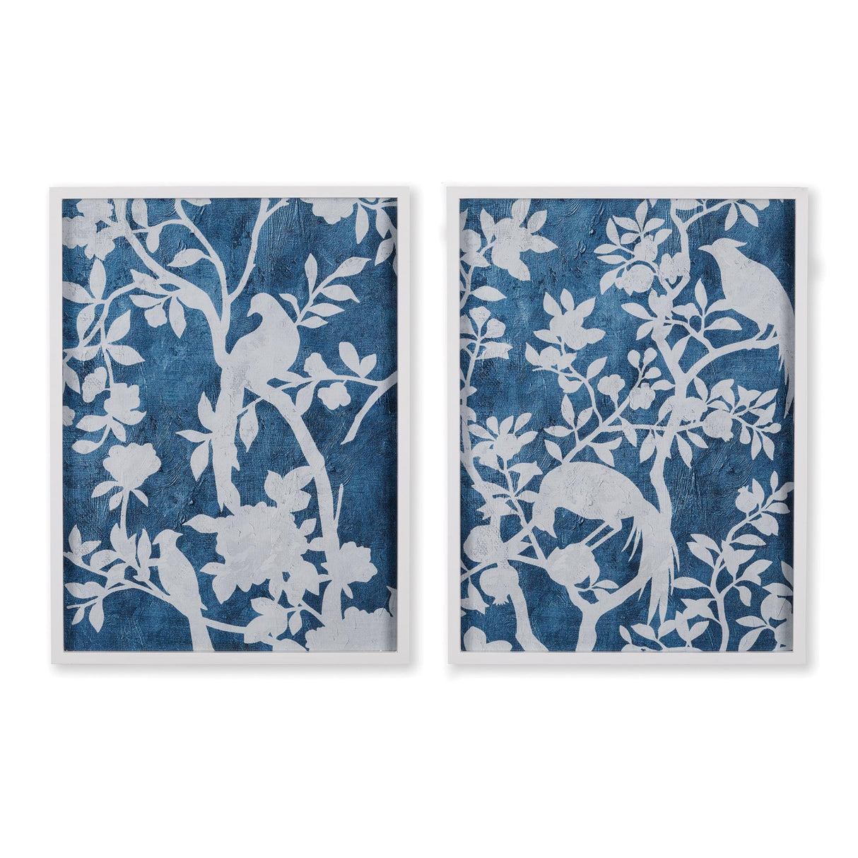 Napa  AVIARY CYANO PRINTS, SET OF 2