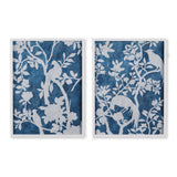 Napa  AVIARY CYANO PRINTS, SET OF 2
