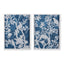 Napa  AVIARY CYANO PRINTS, SET OF 2