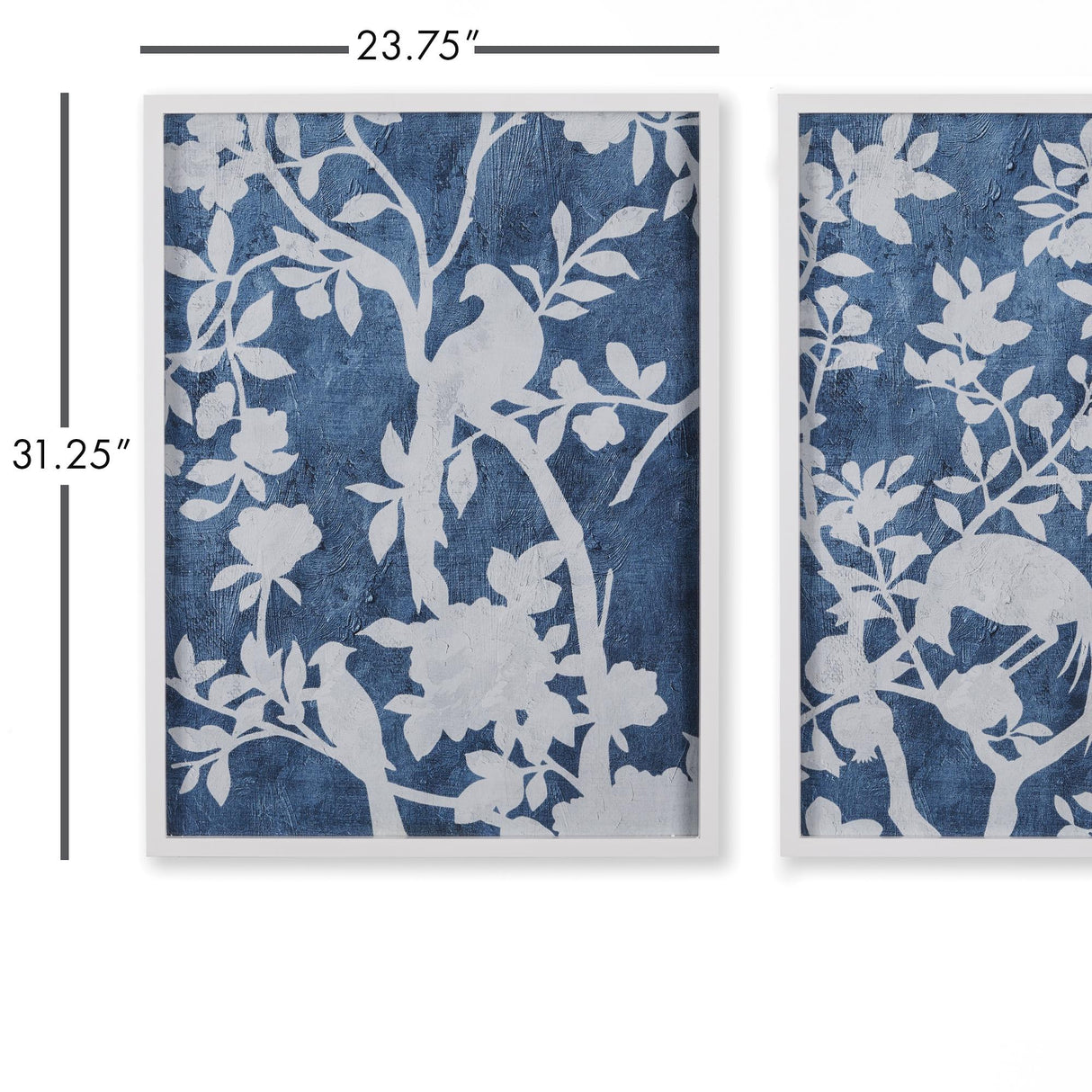 Napa  AVIARY CYANO PRINTS, SET OF 2