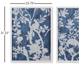Napa  AVIARY CYANO PRINTS, SET OF 2