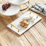 Napa White Marble/Gold VIENNA SERVING TRAY