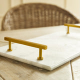 Napa White Marble/Gold VIENNA SERVING TRAY
