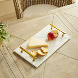 Napa White Marble/Gold VIENNA SERVING TRAY