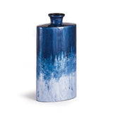 Napa Blue Ombre AZUL OVAL VASE SMALL