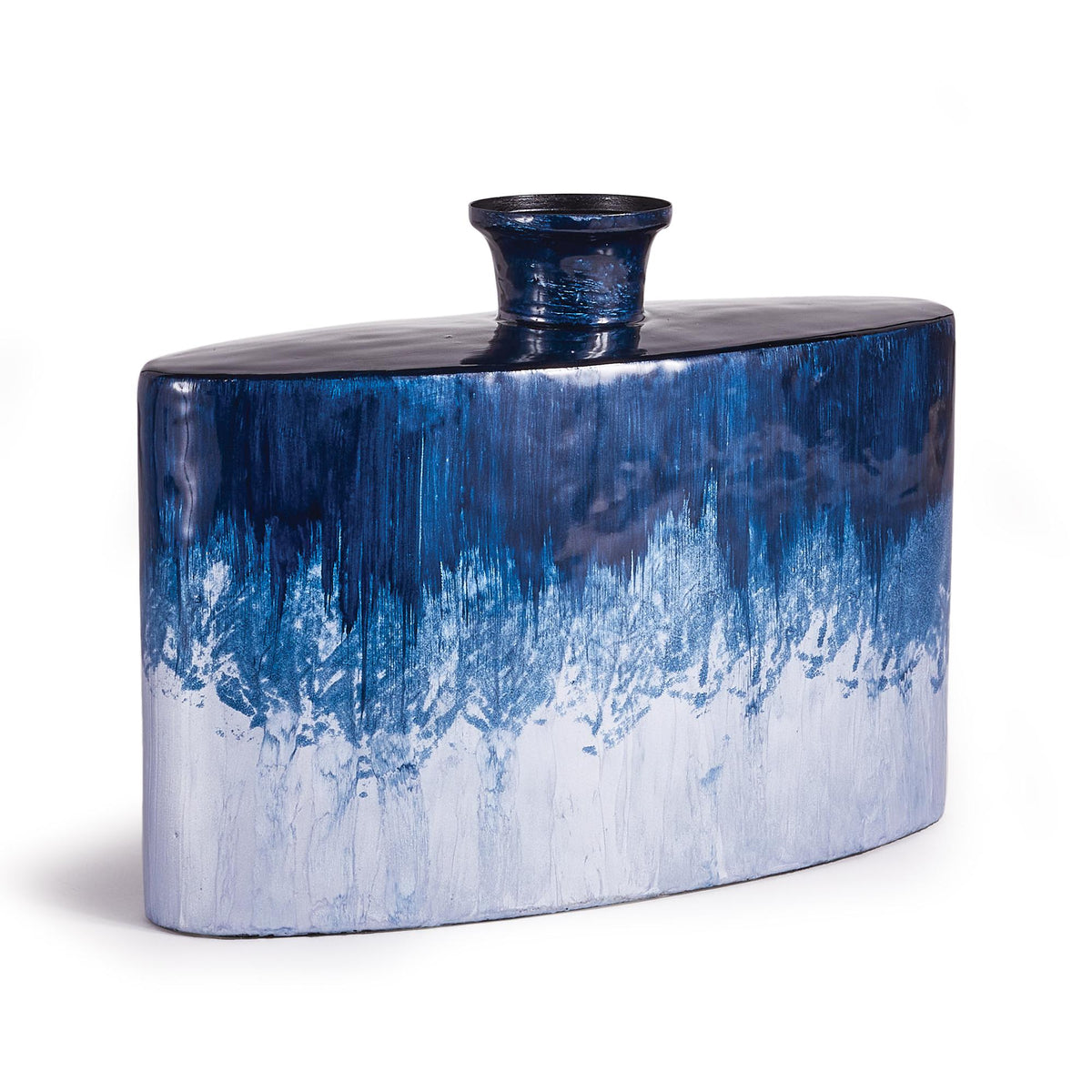 Napa Blue Ombre AZUL DECORATIVE FLASK VASE