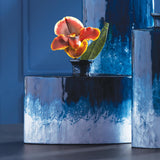 Napa Blue Ombre AZUL DECORATIVE FLASK VASE