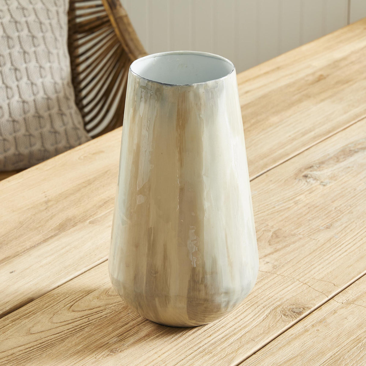 Napa White Pearl ALMETA VASE SMALL