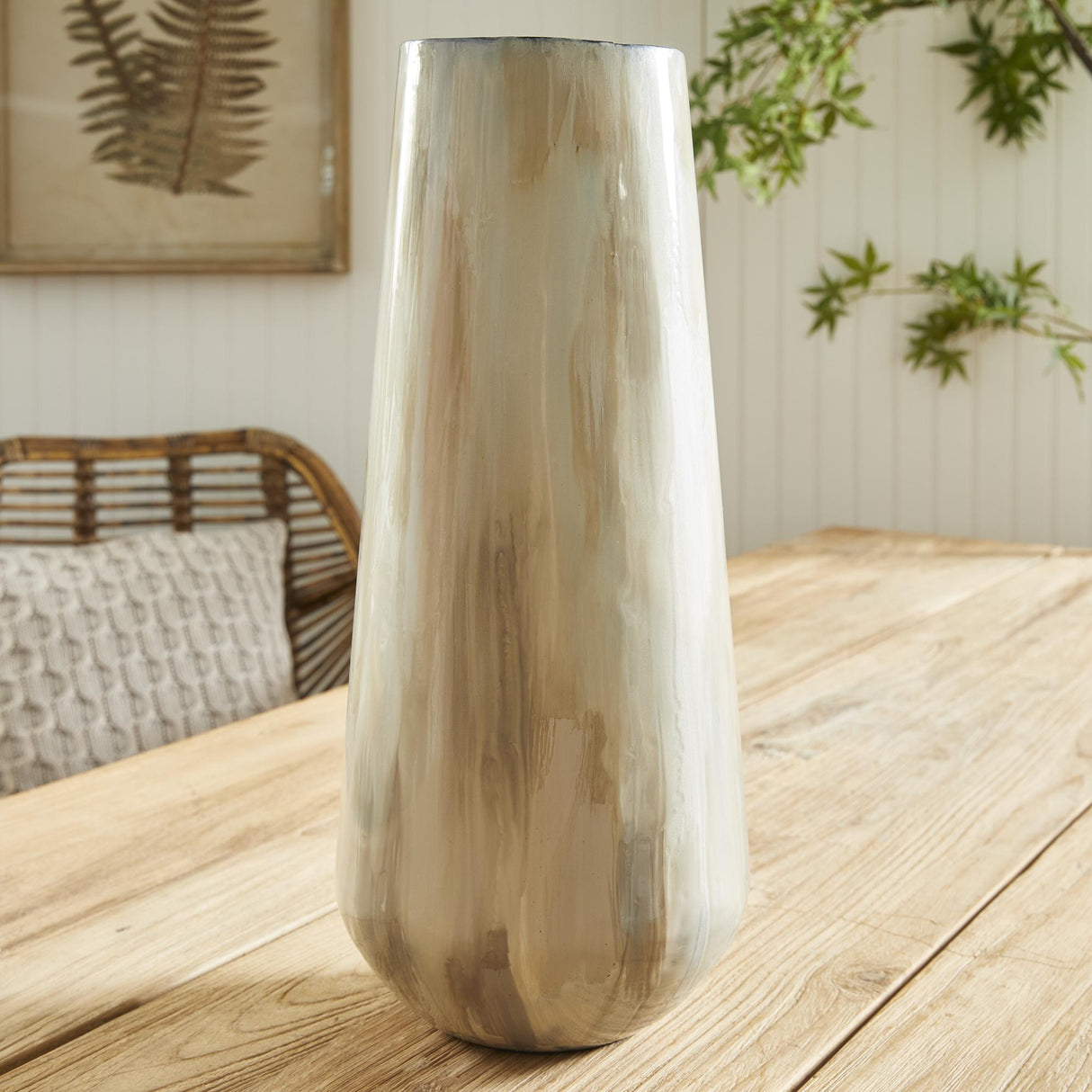 Napa White Pearl ALMETA VASE LARGE