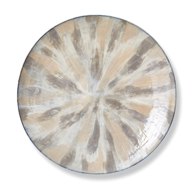 Napa White Pearl ALMETA DECORATIVE PLATE