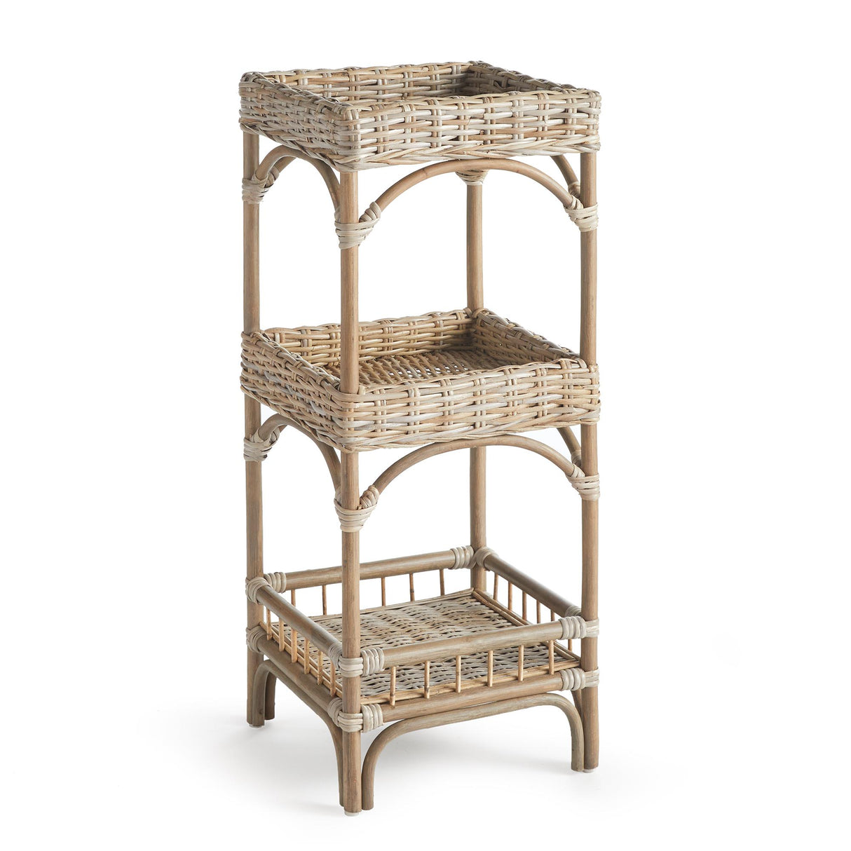Napa Nature's Gray/Brown, Rattan ISLA ETAGERE