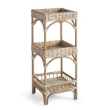 Napa Nature's Gray/Brown, Rattan ISLA ETAGERE