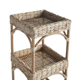 Napa Nature's Gray/Brown, Rattan ISLA ETAGERE