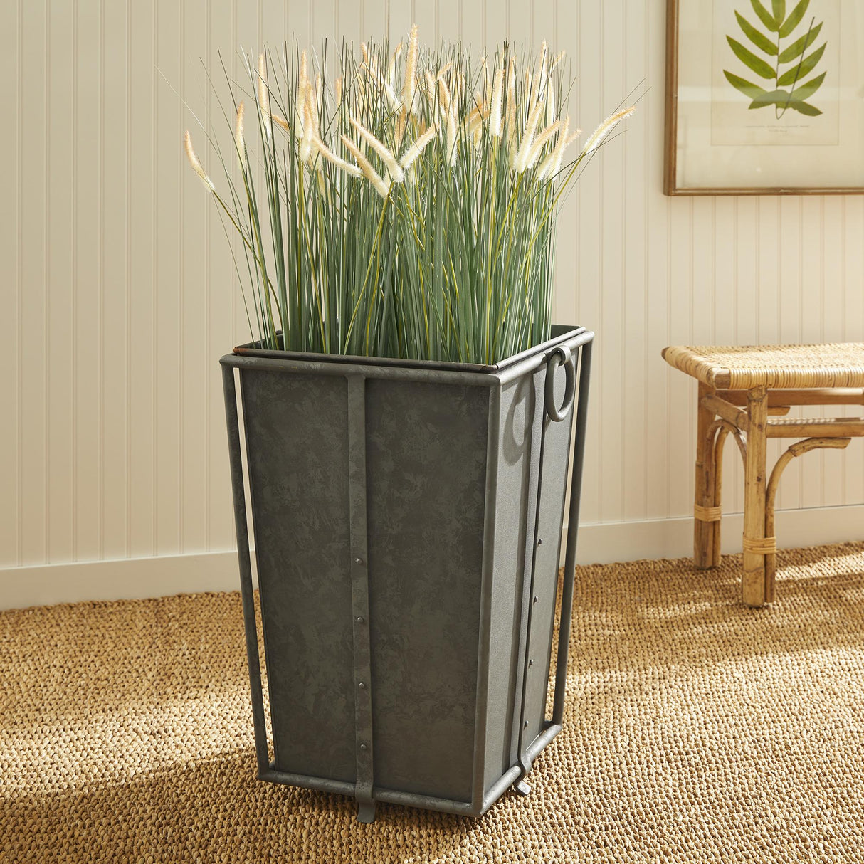 Napa Antique Gray CALLAHAN TAPERED PLANTER LARGE