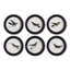 Napa  HUMMINGBIRD ROUND PETITE PRINTS, SET OF 6