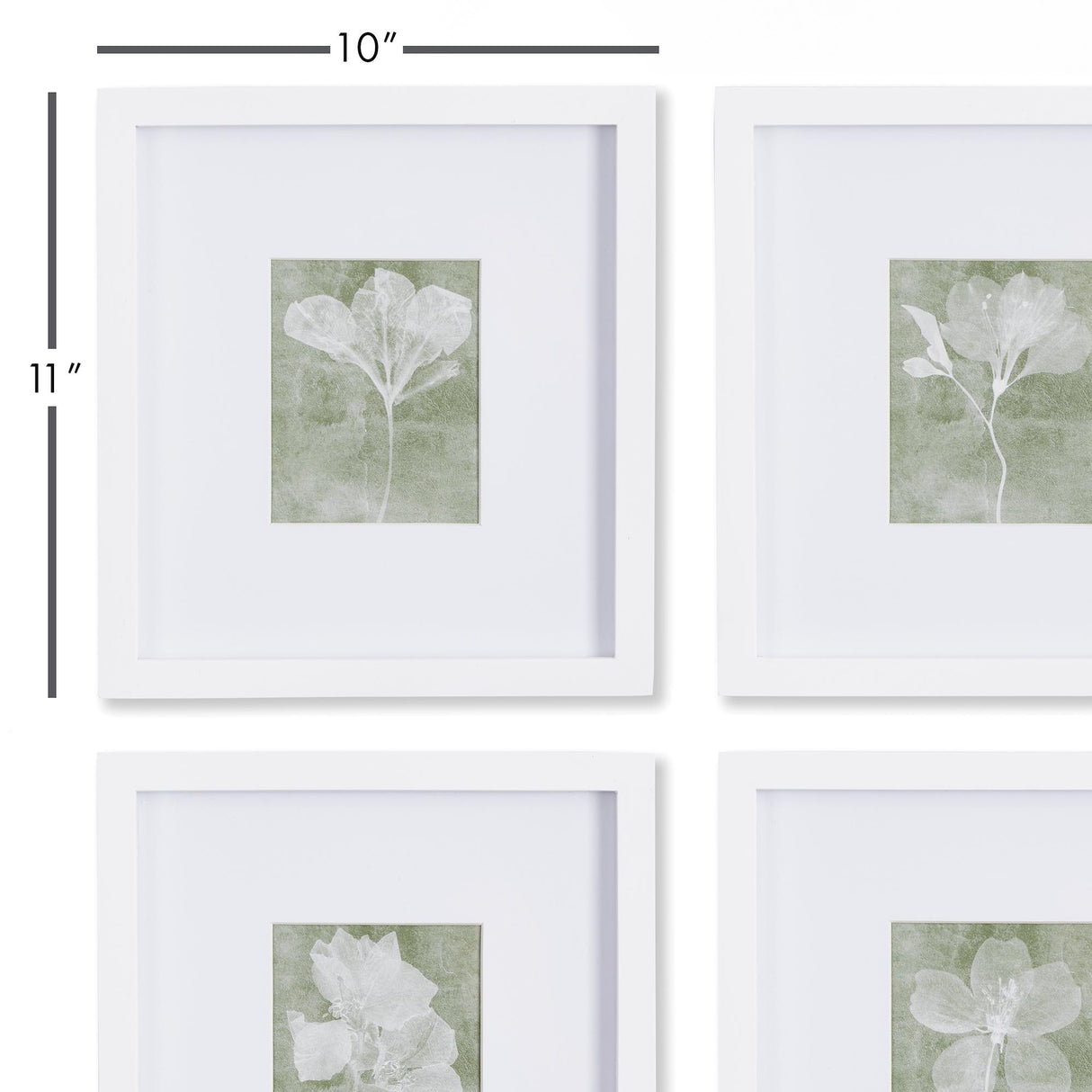 Napa Includes mat TRANSLUCENT FLORAL PETITE PRINTS, SET OF 4