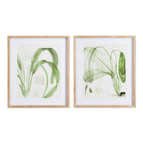 Napa Includes mat AQUATIC LEAF PRINTS, SET OF 2