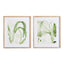 Napa Includes mat AQUATIC LEAF PRINTS, SET OF 2