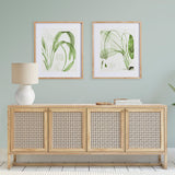 Napa Includes mat AQUATIC LEAF PRINTS, SET OF 2