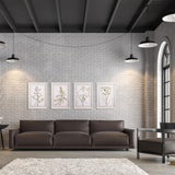 Napa Includes mat DAISY PRINTS, SET OF 4